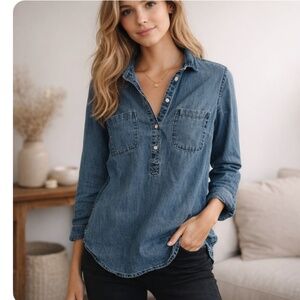 Merona Women’s Denim Shirt-Medium